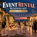 Event Rental Business Kit - 45 Premium Canva Templates cover