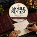 Mobile Notary Business Starter Kit - 45 Editable Canva Templates cover
