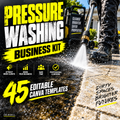 Pressure Washing Business Kit - 45 Editable Canva Templates cover