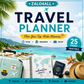 Travel Planner Printable 25 Page Vacation Planner Trip Itinerary Packing List Travel Budget PDF - digital product preview 1