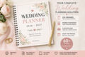 Wedding Planner Printable PDF - Wedding Planning Checklist - Bride Organizer - Budget, Guest List & Timeline - digital product preview 1