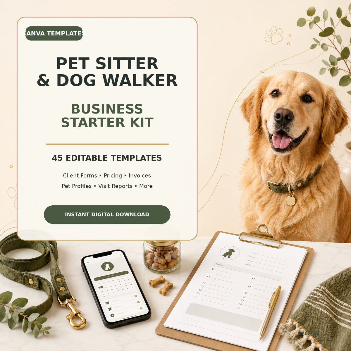 Pet sitter and dog walker business starter kit cover
