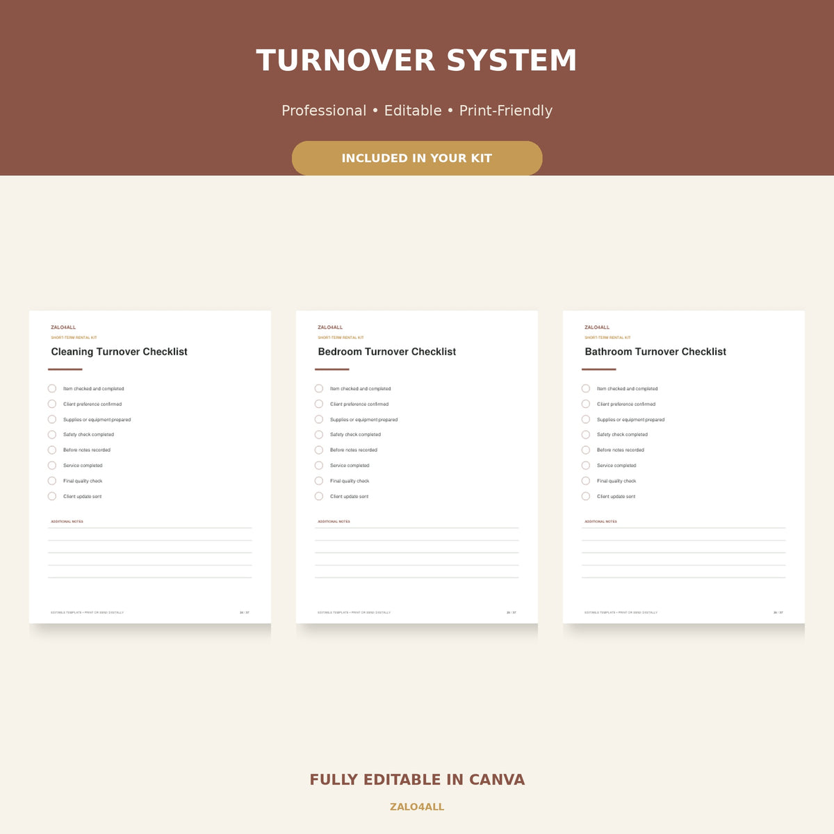 Airbnb Host Welcome Book & Management Kit | 37 Editable Canva Templates preview 3
