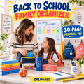 Back to School Family Organizer cover