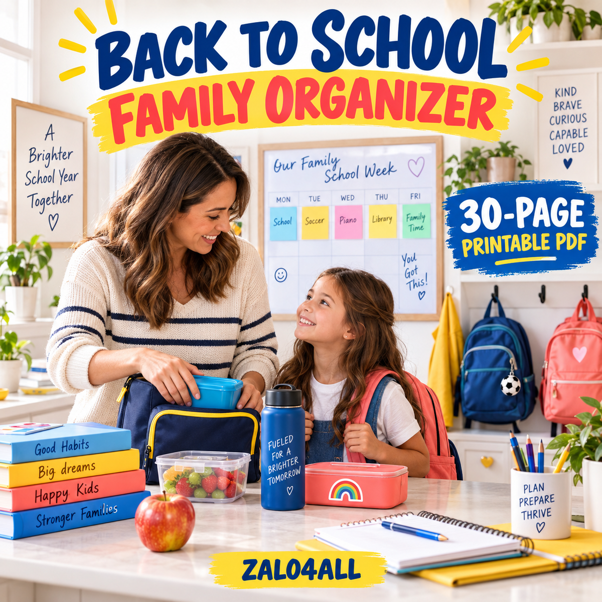 Back to School Family Organizer cover