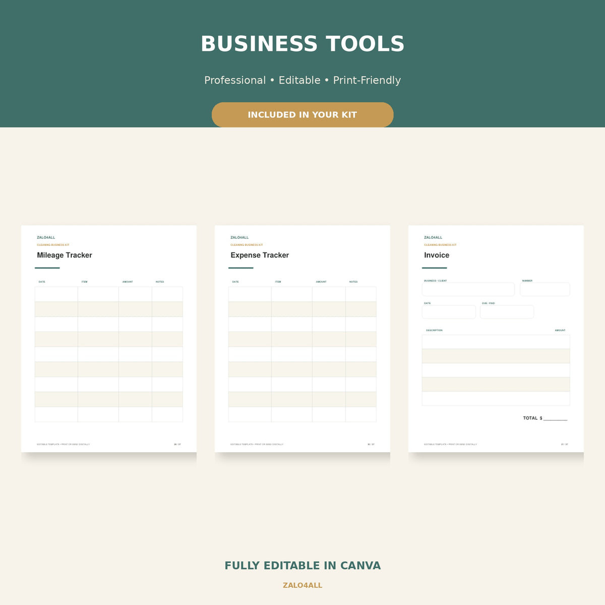 House Cleaning Business Starter Kit | 37 Editable Canva Templates preview 3