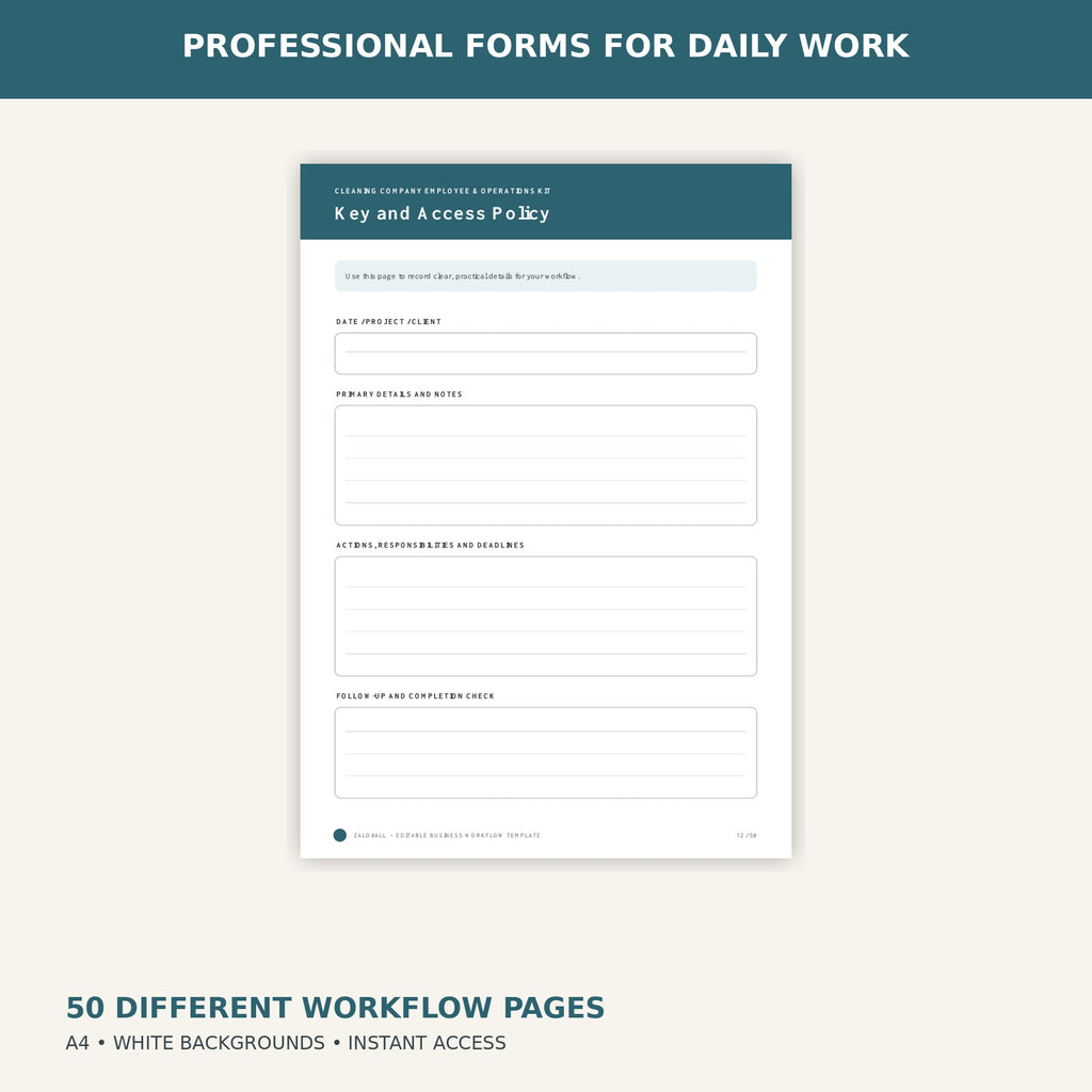Cleaning Company Employee & Operations Kit - image 3