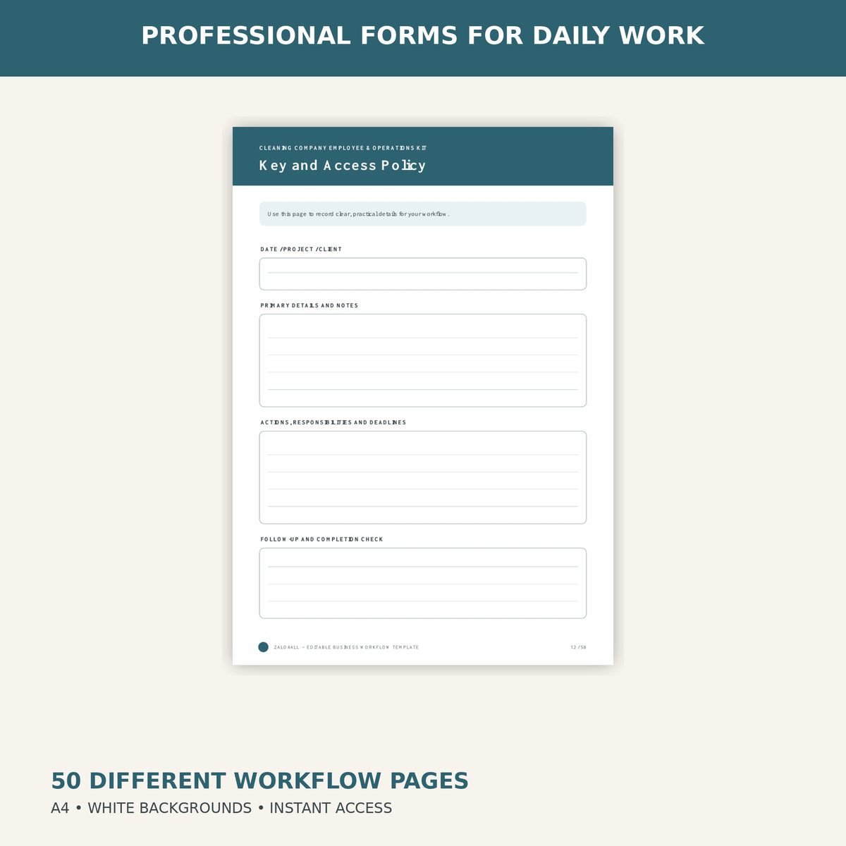 Cleaning Company Employee & Operations Kit - image 3