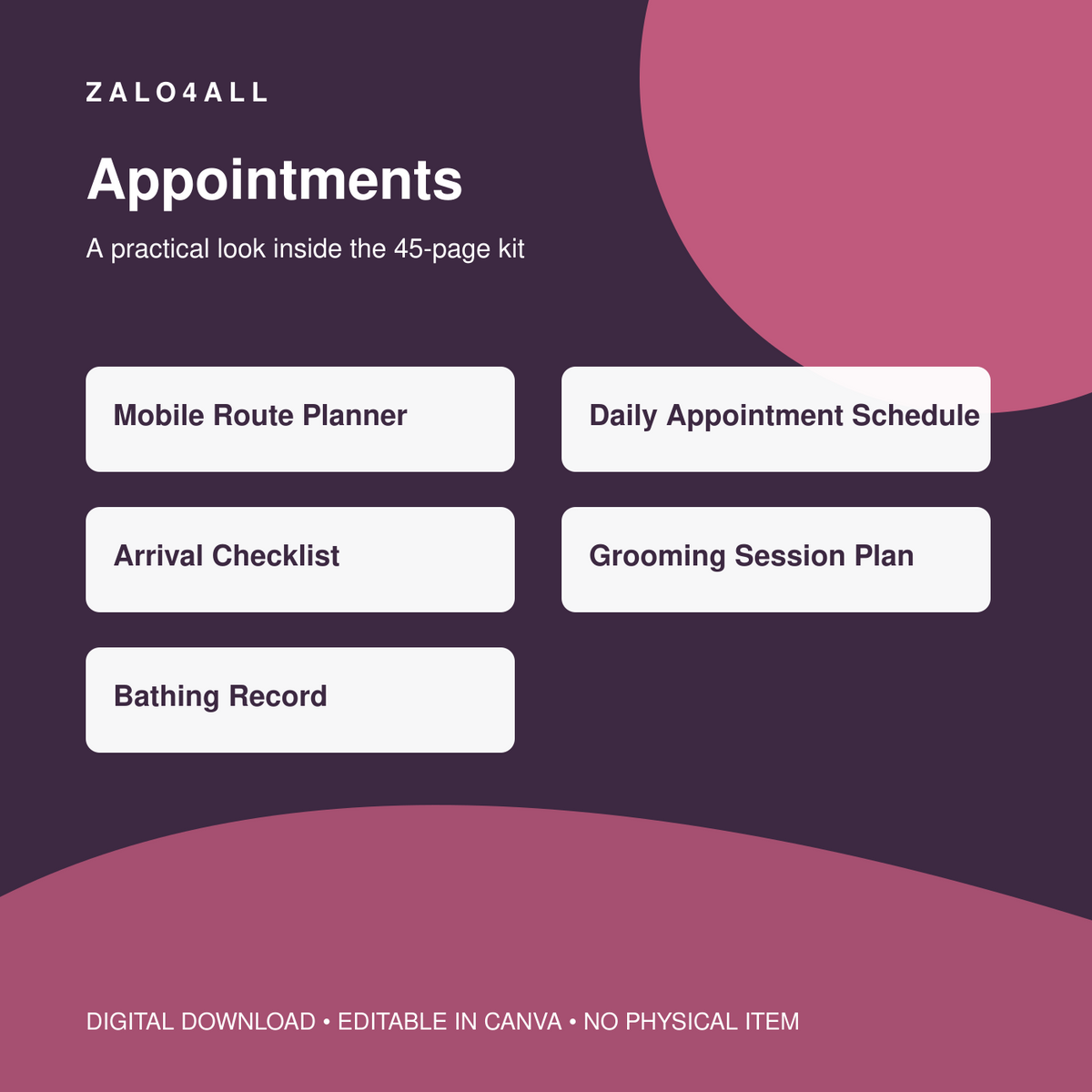 Mobile Dog Grooming Business Kit | 45 Editable Canva Templates - template preview 2