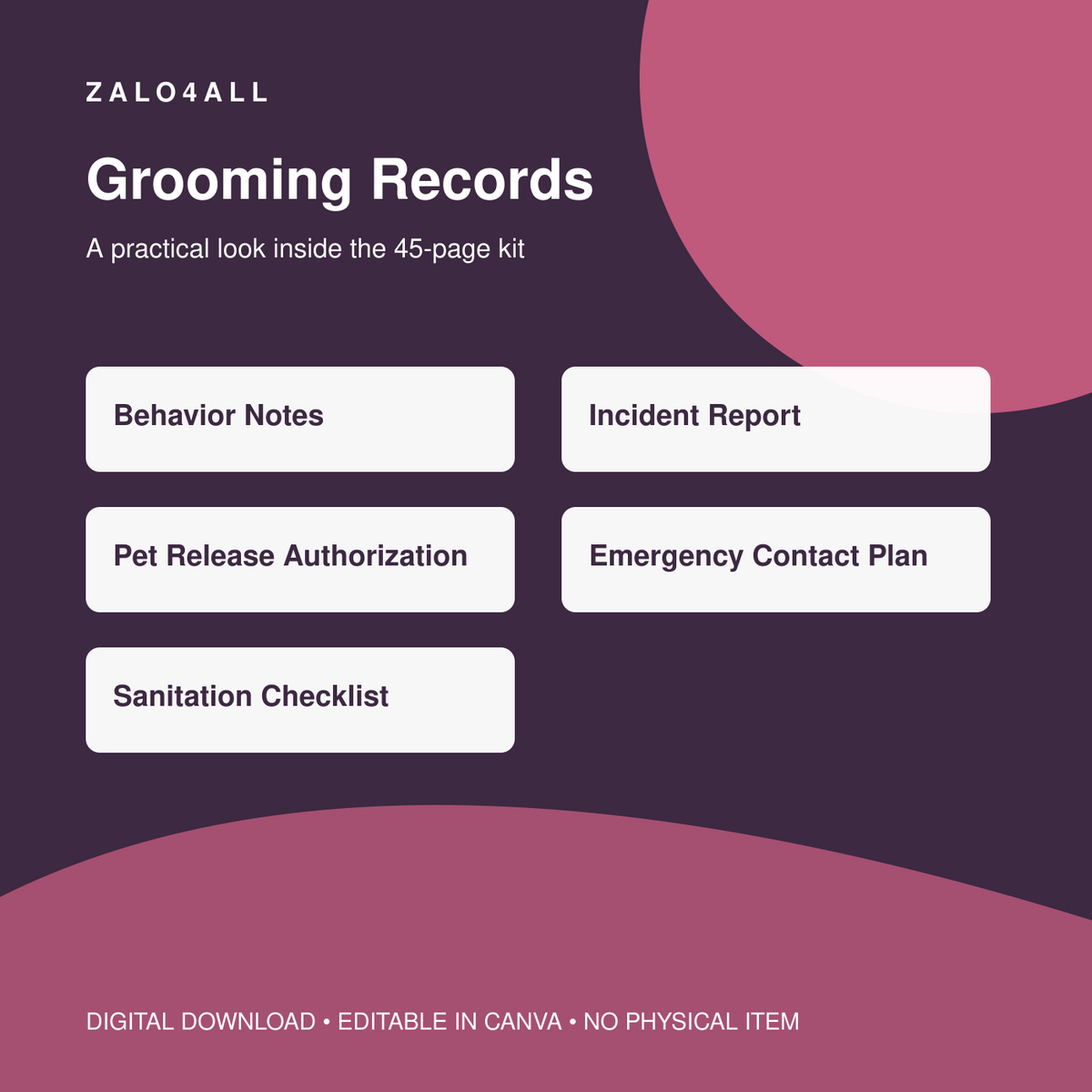 Mobile Dog Grooming Business Kit | 45 Editable Canva Templates - template preview 3