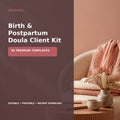 Birth & Postpartum Doula Client Kit | 50 Premium Canva Templates – premium cover