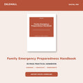 Family Emergency Preparedness Handbook | 36-Page Printable PDF cover
