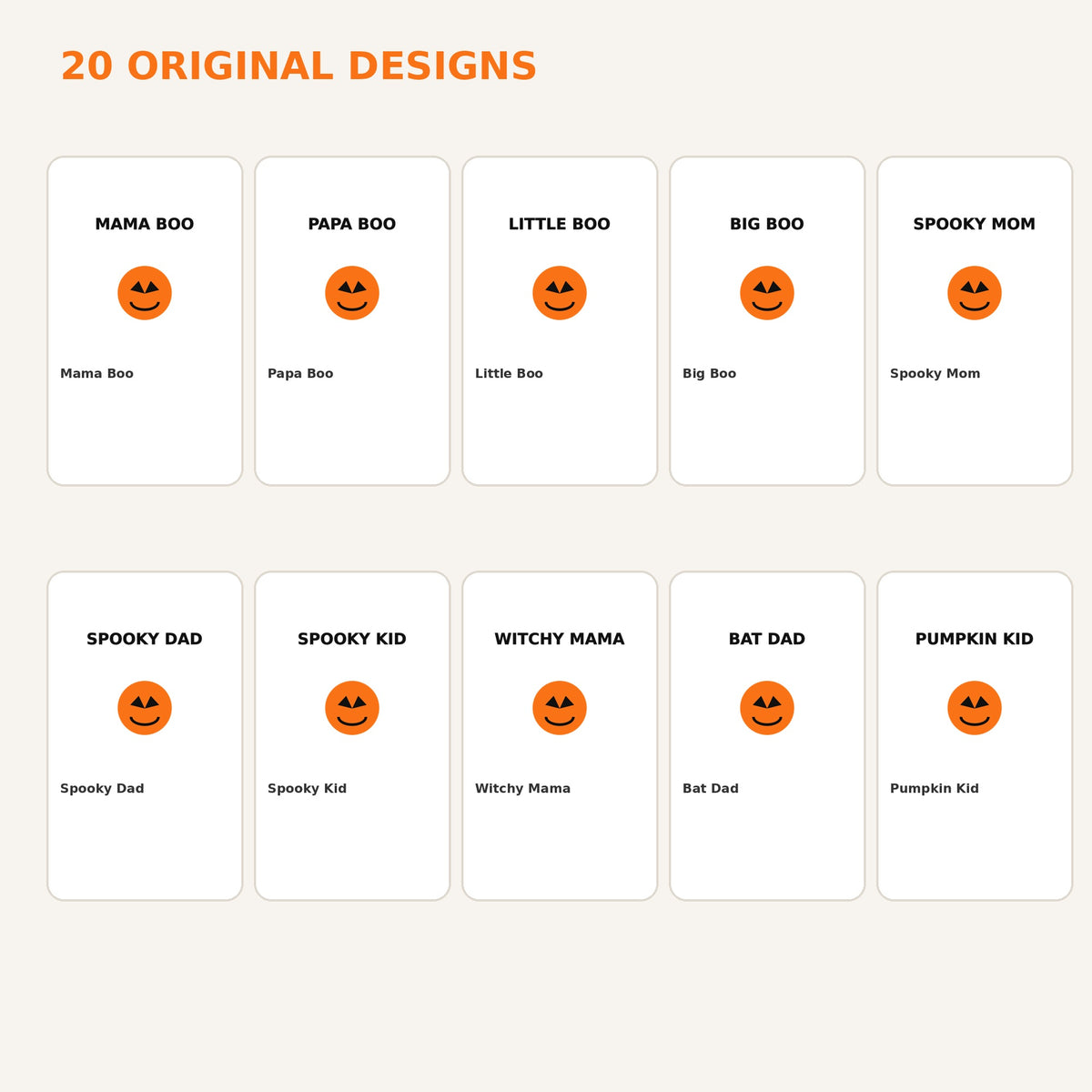 Halloween Family Shirt SVG Bundle | 20 Matching PNG Cut Files - image 2