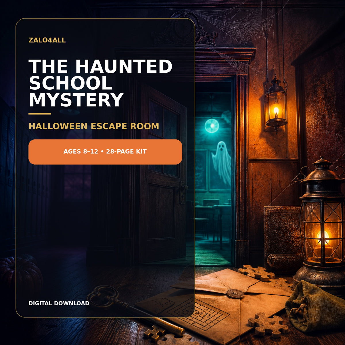 The Haunted School Mystery Halloween escape room ages 8 to 12