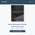 Home Renovation Planner printable digital planner cover