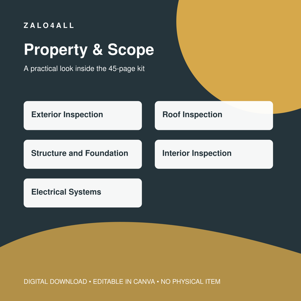 Home Inspection Business Kit | 45 Editable Canva Templates - template preview 2