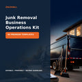 Junk Removal Business Operations Kit | 60 Premium Canva Templates – premium cover