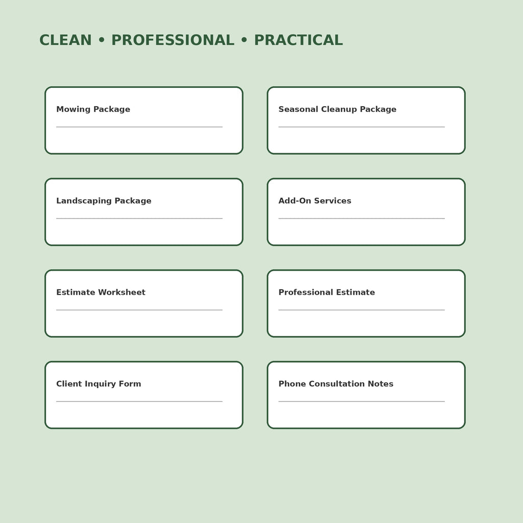 Lawn Care & Landscaping Business Kit | 45 Editable Canva Templates - image 4