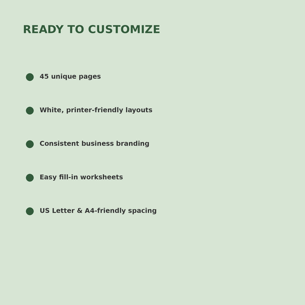 Lawn Care & Landscaping Business Kit | 45 Editable Canva Templates - image 5