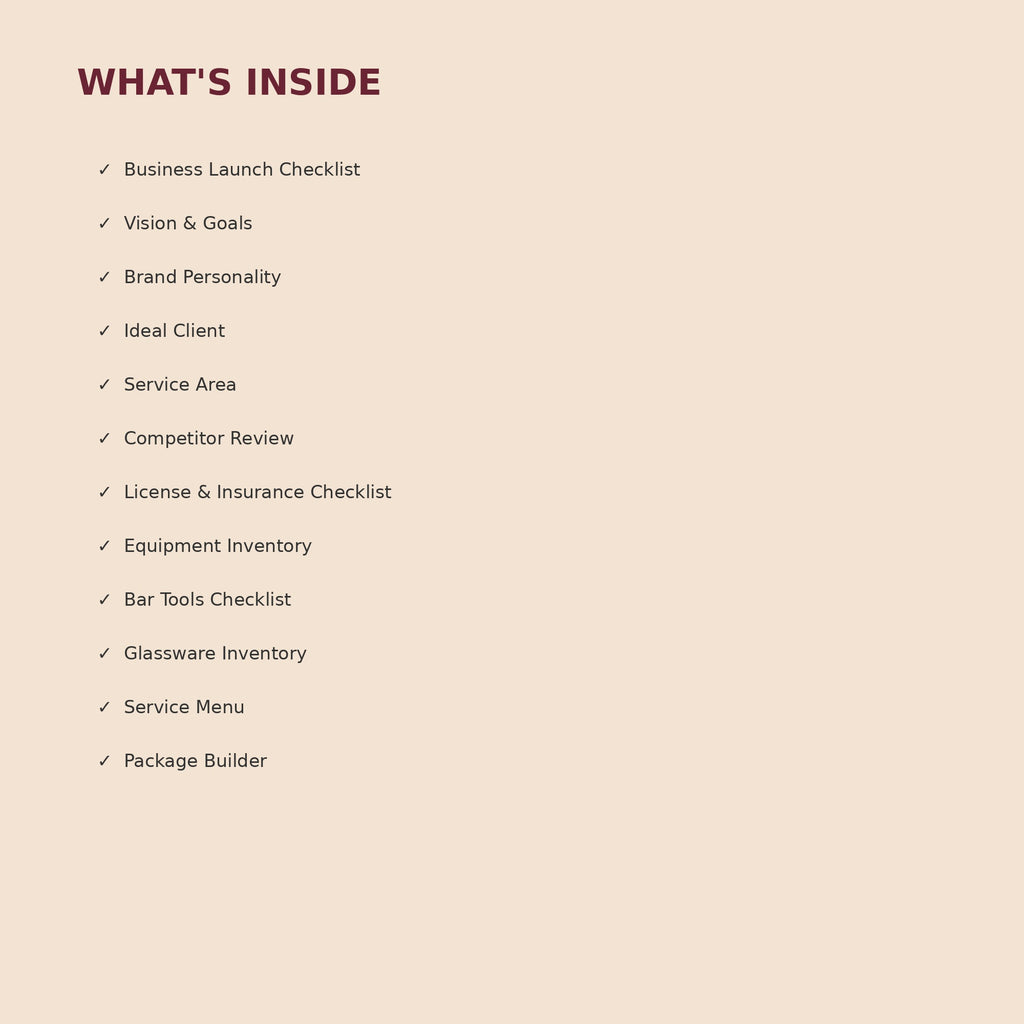 Mobile Bartending Business Kit | 45 Editable Canva Templates - image 2