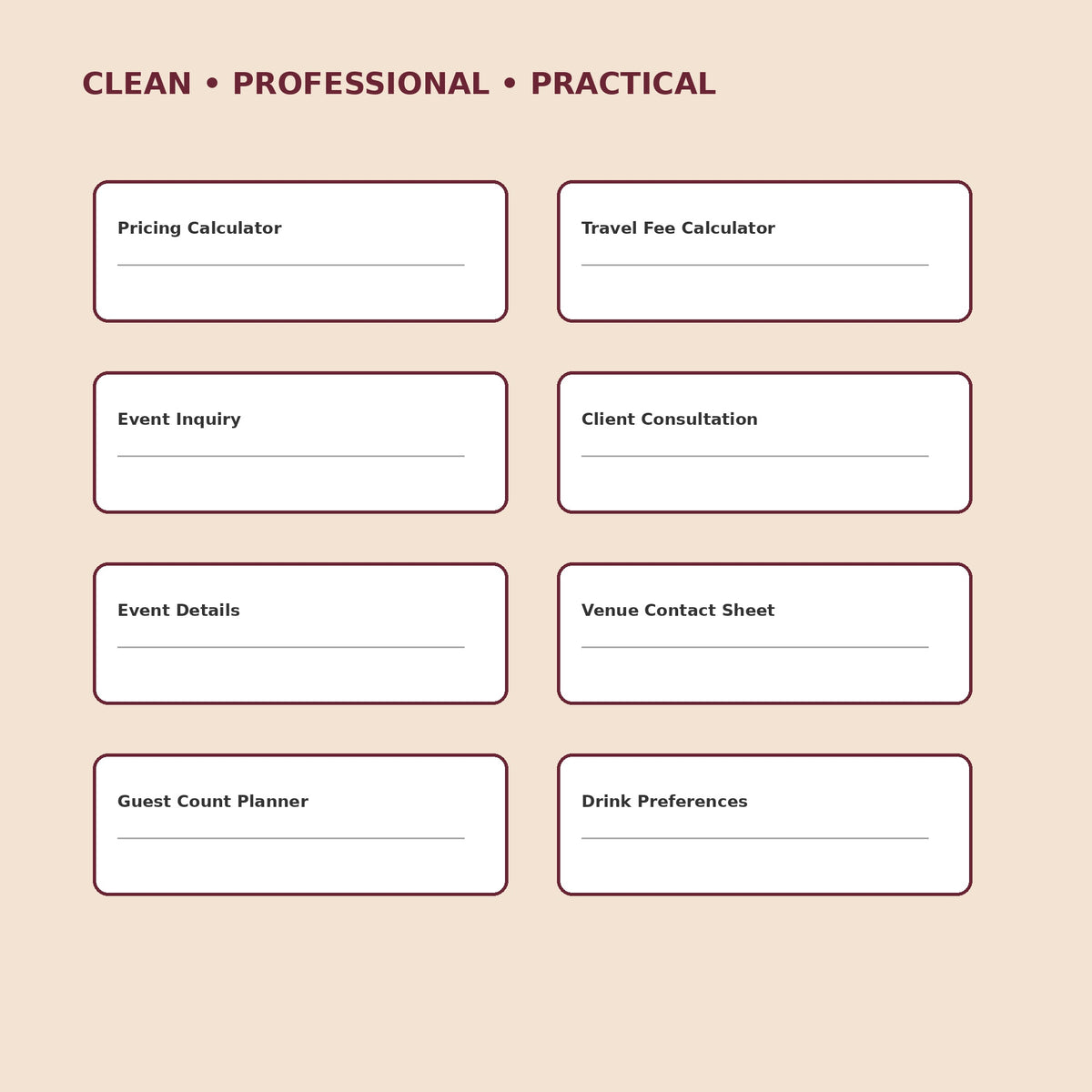 Mobile Bartending Business Kit | 45 Editable Canva Templates - image 4