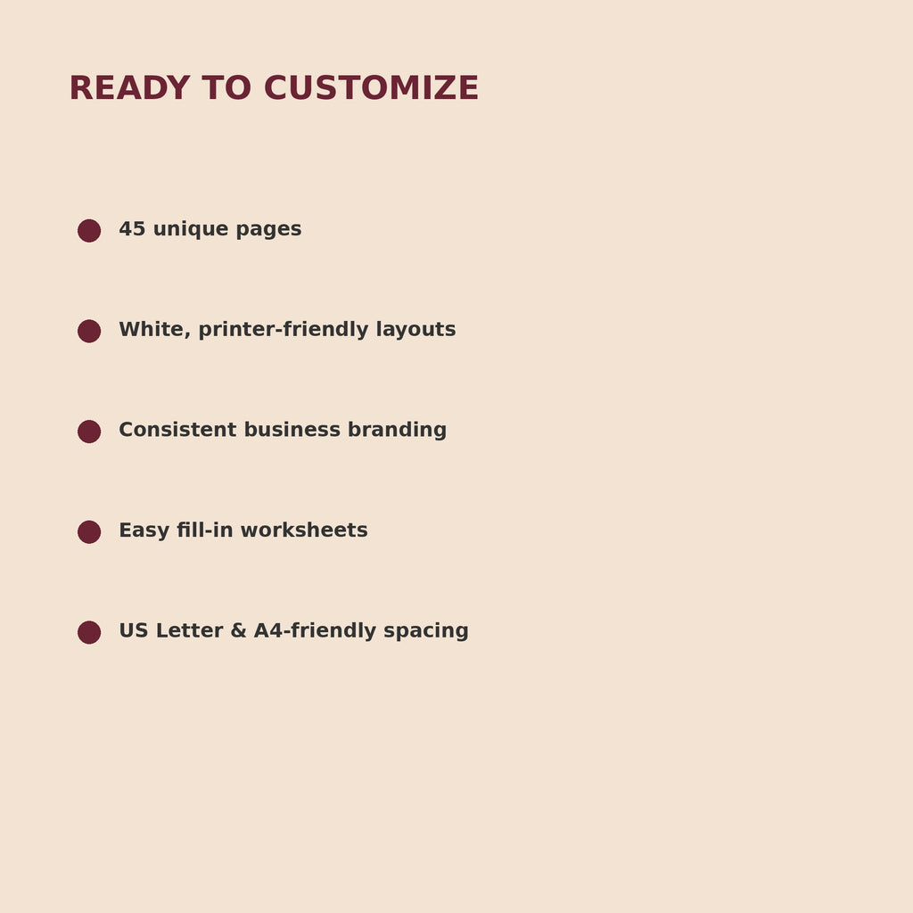 Mobile Bartending Business Kit | 45 Editable Canva Templates - image 5