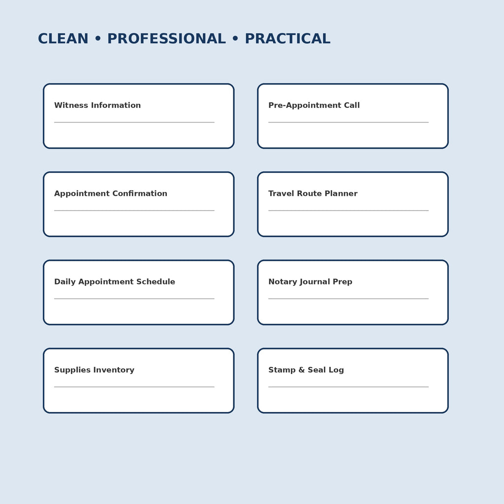 Mobile Notary Business Starter Kit | 45 Editable Canva Templates - image 4