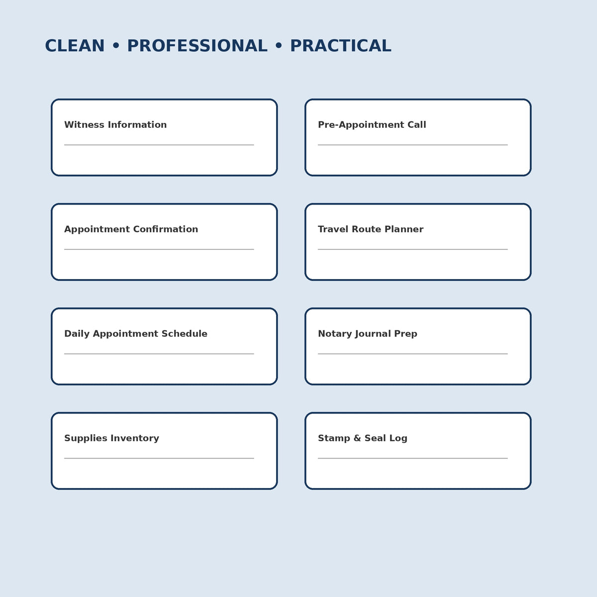 Mobile Notary Business Starter Kit | 45 Editable Canva Templates - image 4