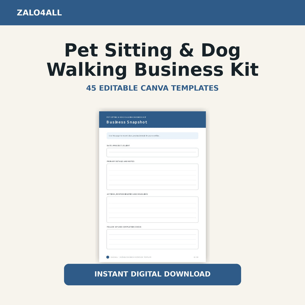 Pet Sitting & Dog Walking Business Kit - image 1