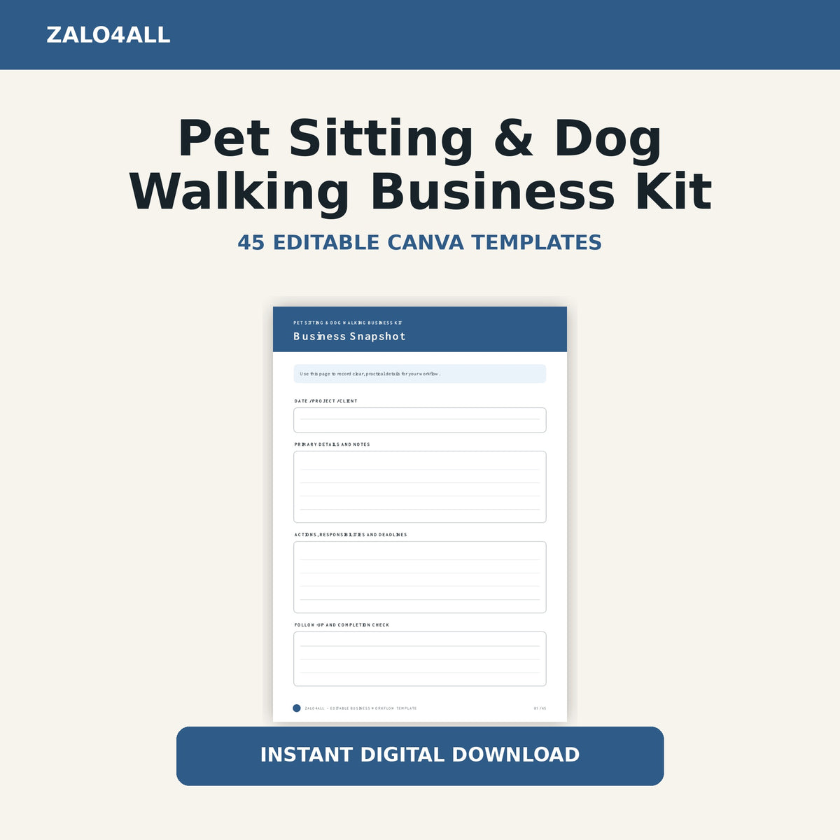 Pet Sitting & Dog Walking Business Kit - image 1