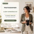 Photographer Client Experience Kit | 37 Editable Canva Templates product cover
