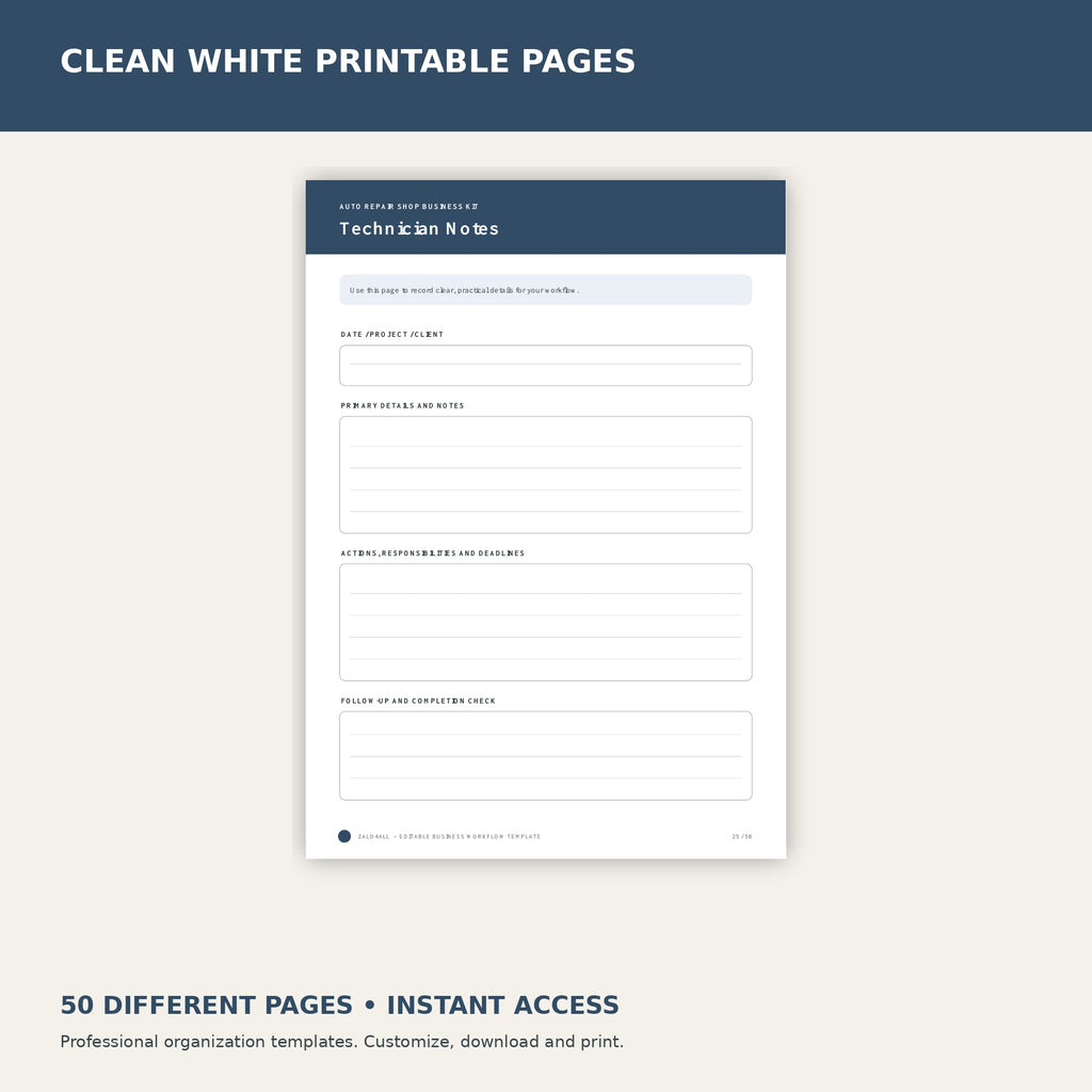 Auto Repair Shop Business Kit premium Canva kit - image 4