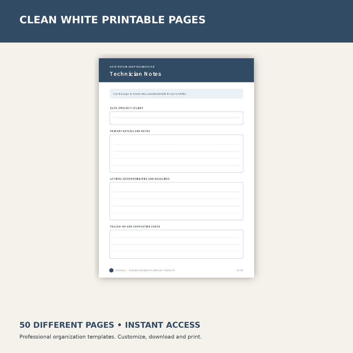 Auto Repair Shop Business Kit premium Canva kit - image 4