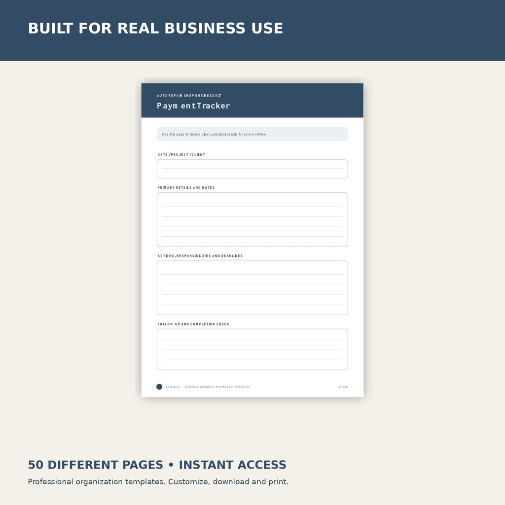 Auto Repair Shop Business Kit premium Canva kit - image 5
