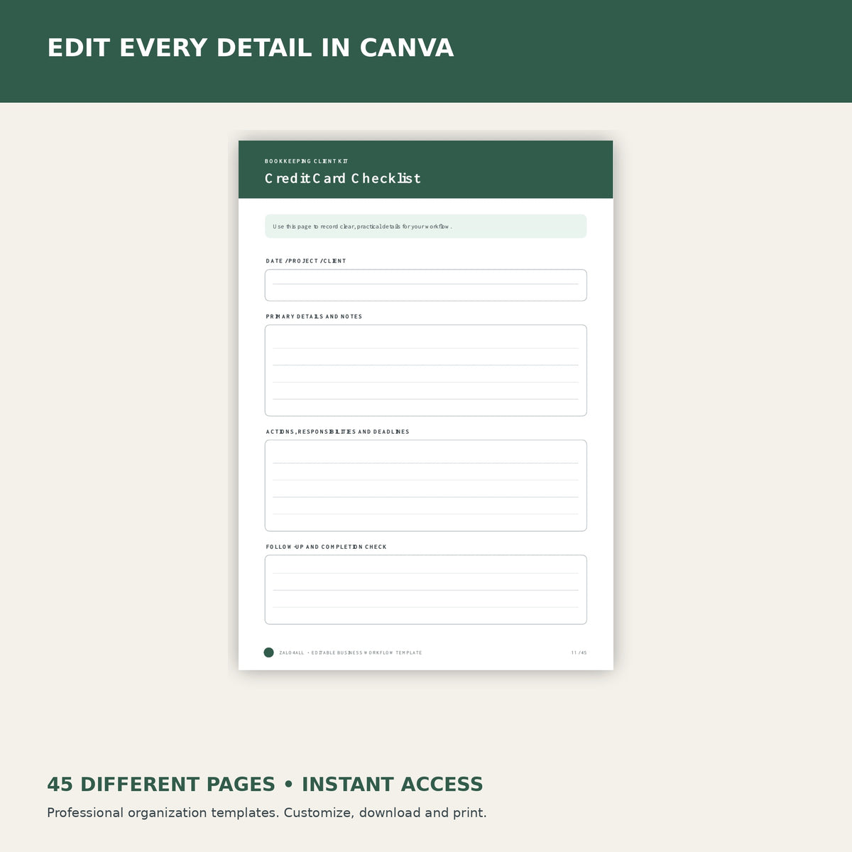 Bookkeeping Client Kit premium Canva kit - image 3