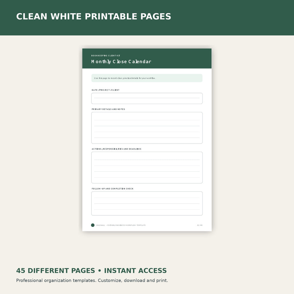 Bookkeeping Client Kit premium Canva kit - image 4