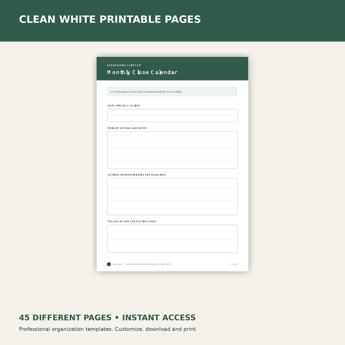 Bookkeeping Client Kit premium Canva kit - image 4