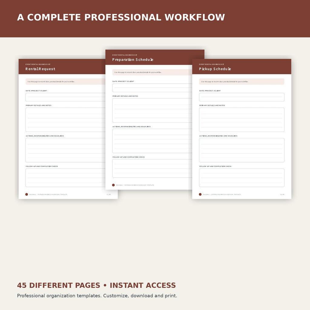 Event Rental Business Kit premium Canva kit - image 2