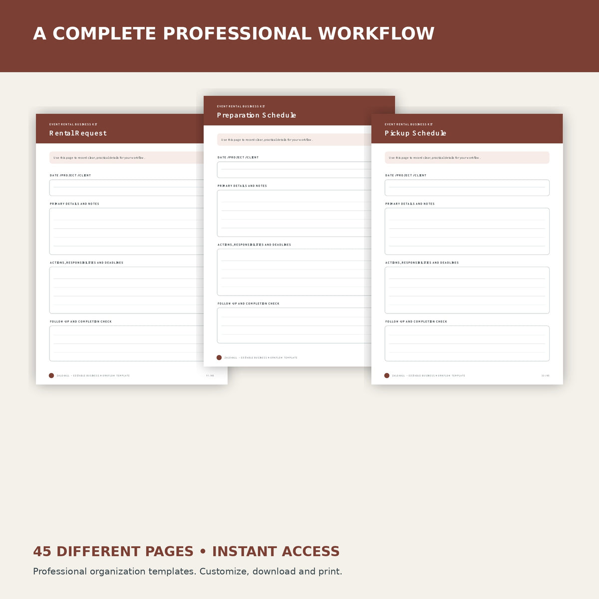 Event Rental Business Kit premium Canva kit - image 2