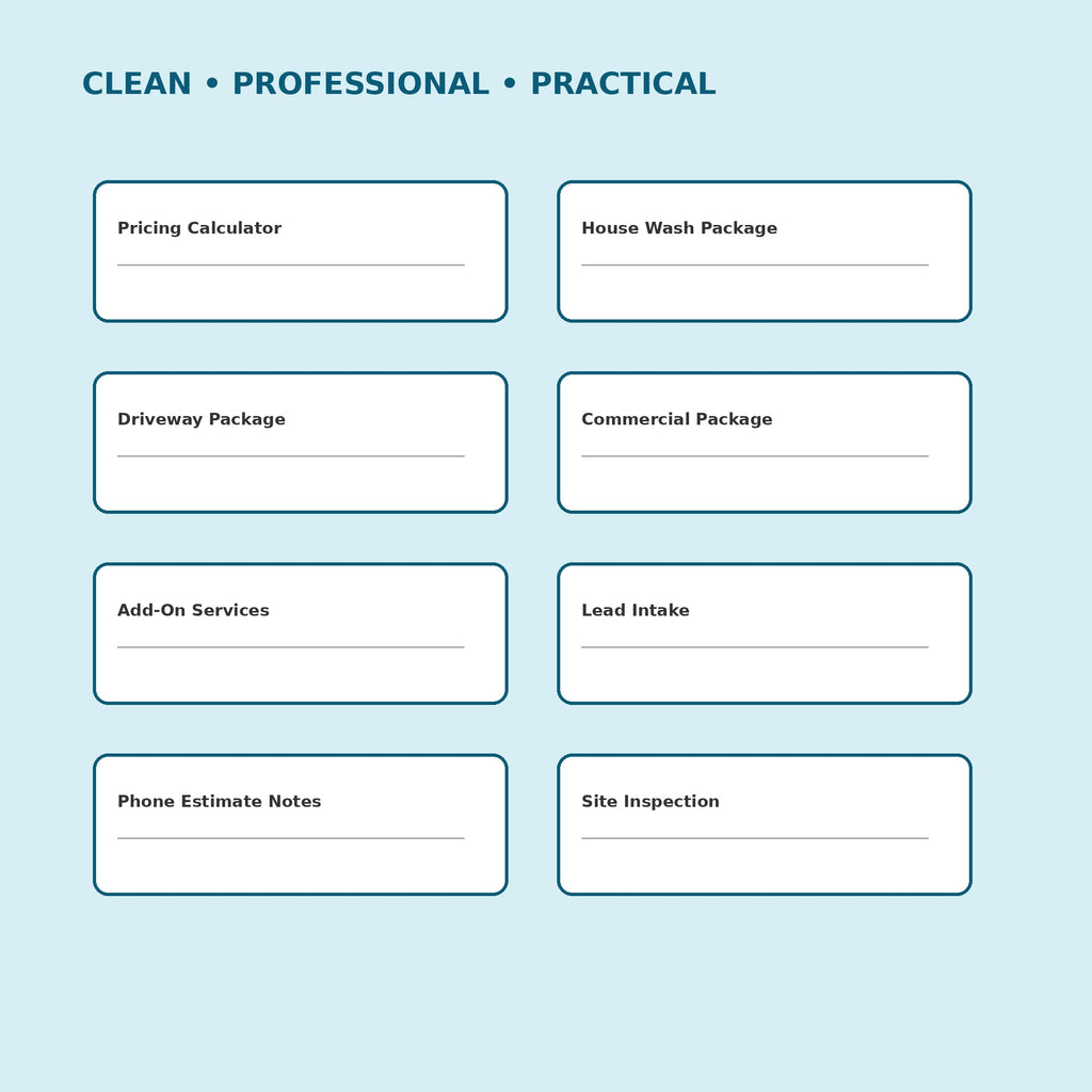 Pressure Washing Business Kit | 45 Editable Canva Templates - image 4