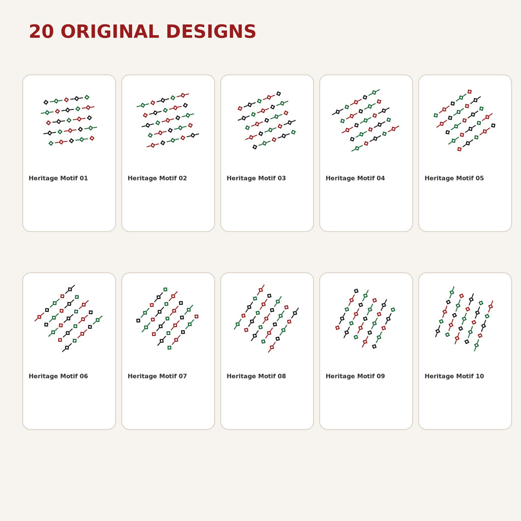 Palestinian Tatreez SVG Bundle | 20 Embroidery Motif PNG Files - image 2