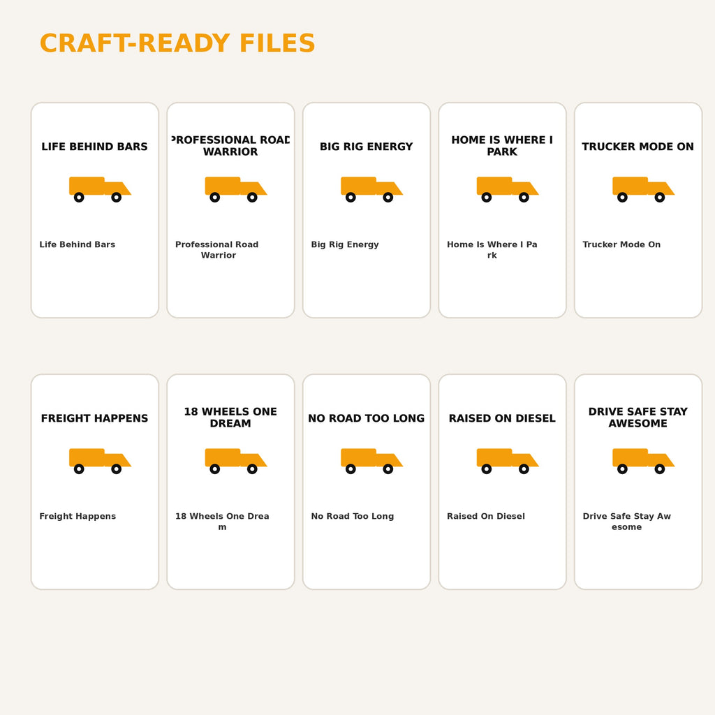 Funny Truck Driver SVG Bundle | 20 Trucking PNG Cut Files - image 3
