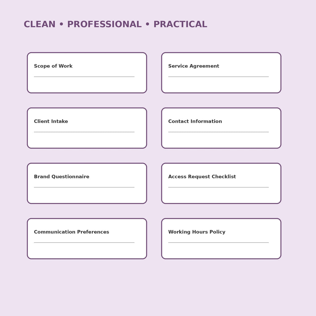 Virtual Assistant Client Kit | 45 Editable Canva Templates - image 4